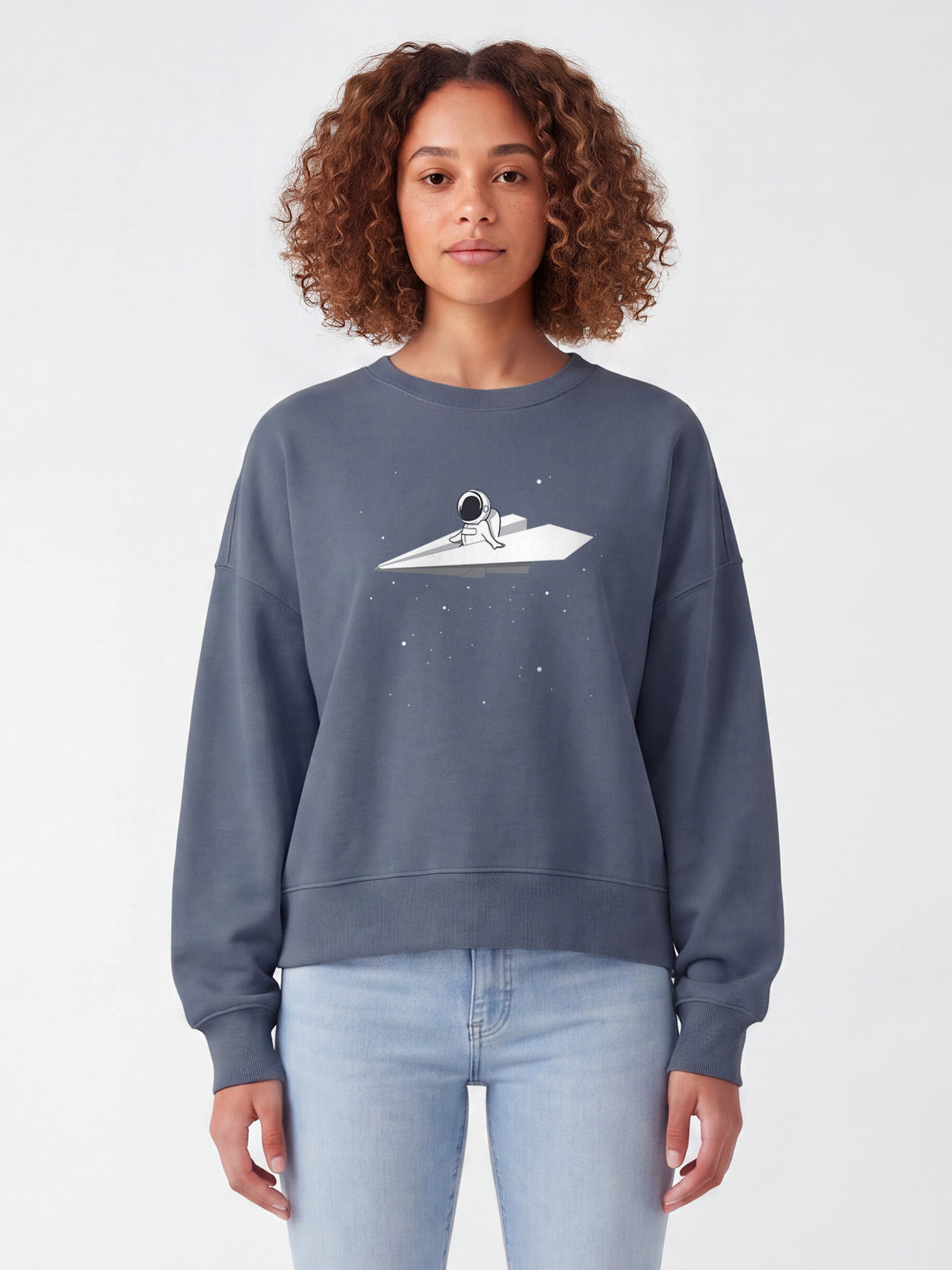 Fly me to the moon | Sweatshirt Frauen-model_01;C156