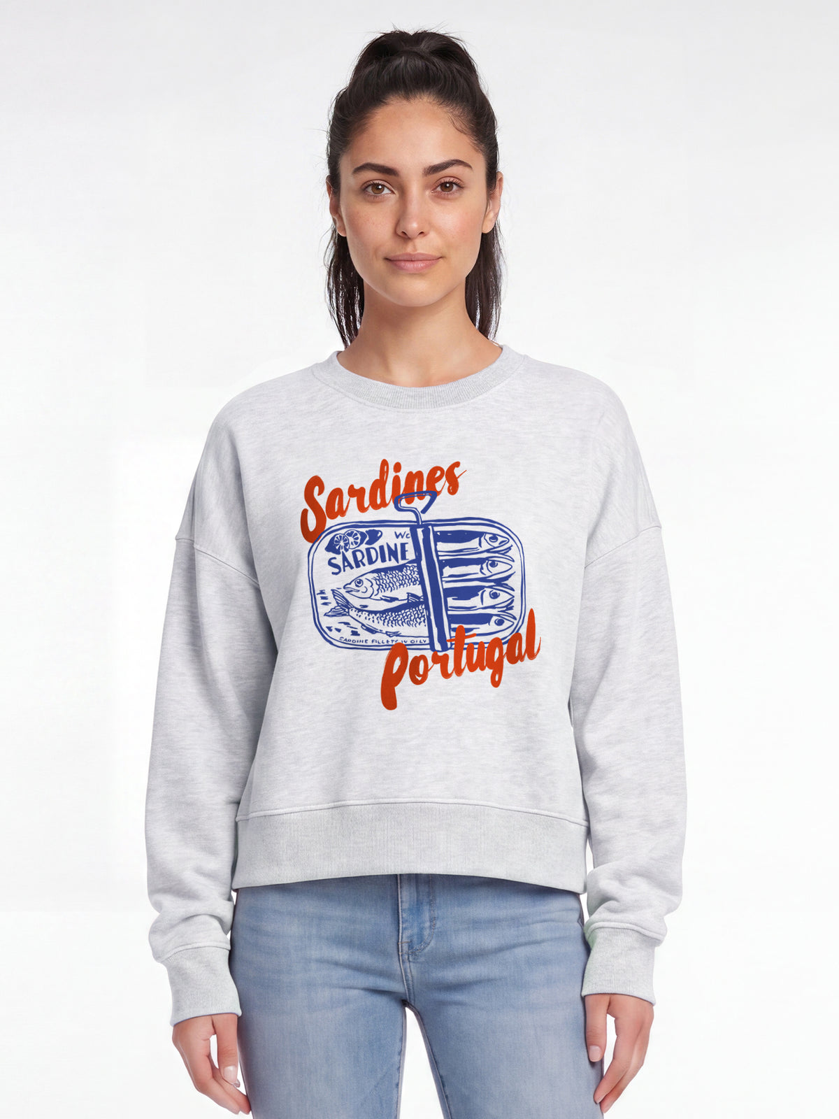 Sardines Portugal | Sweatshirt Frauen-model_01;C146