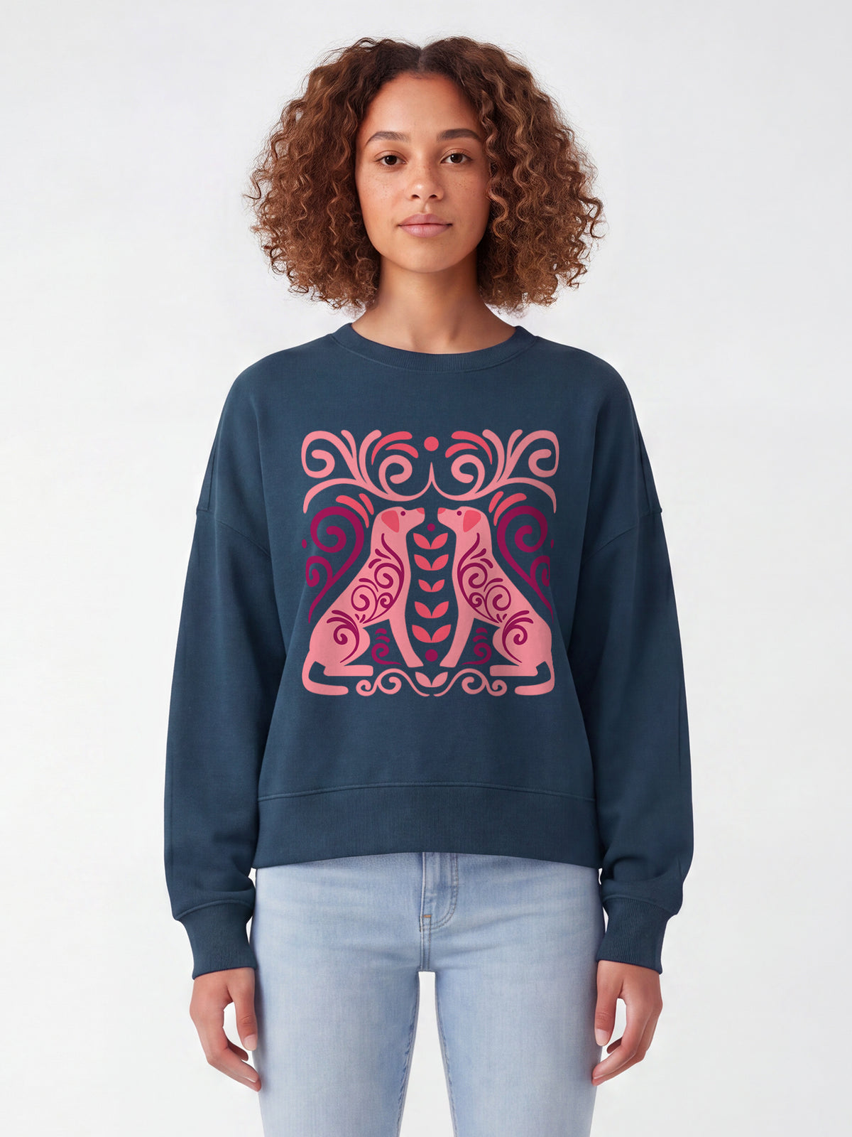 Hundeliebe | Sweatshirt Frauen-model_01;C136