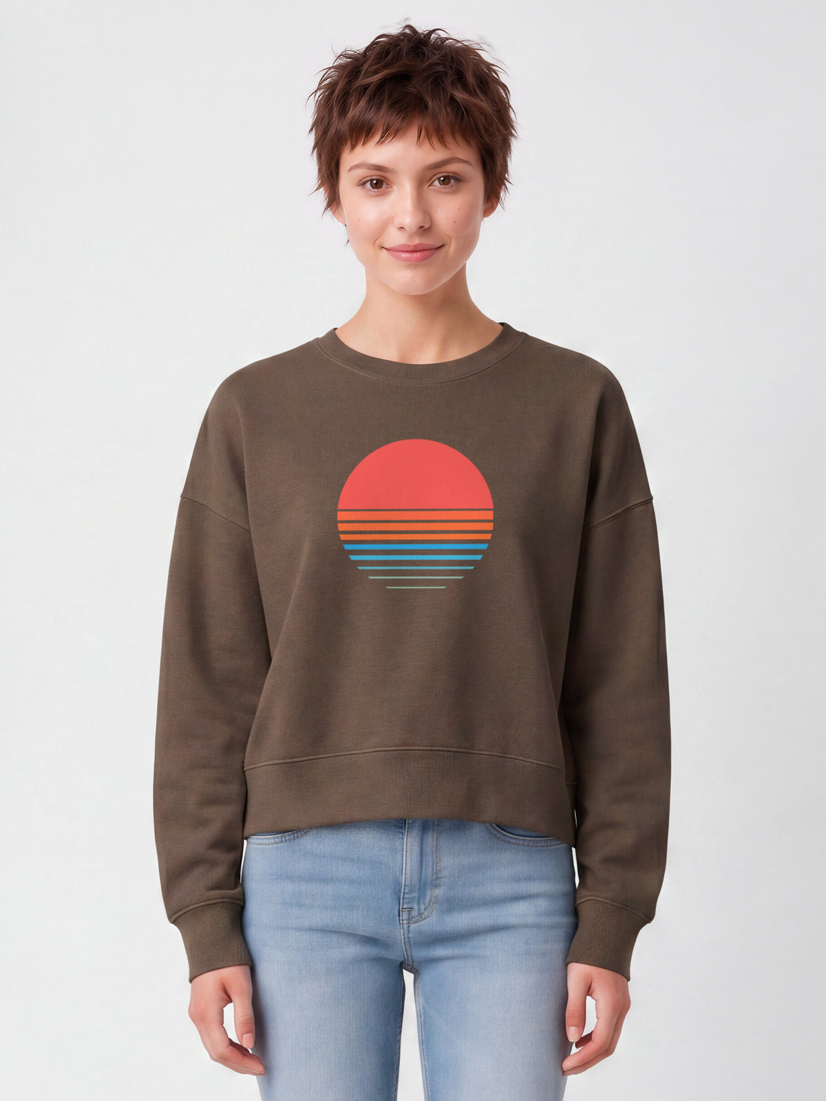Abstract 03 | Sweatshirt Frauen-model_01;C135