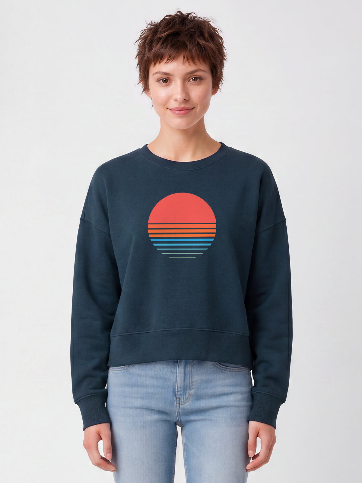 Abstract 03 | Sweatshirt Frauen-model_01;C136