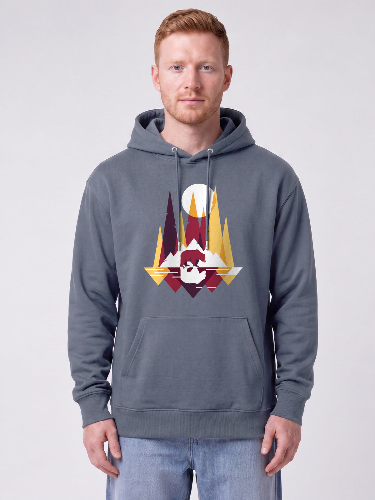 Von Bären und Bergen | Hoodie Unisex-model_01;C156