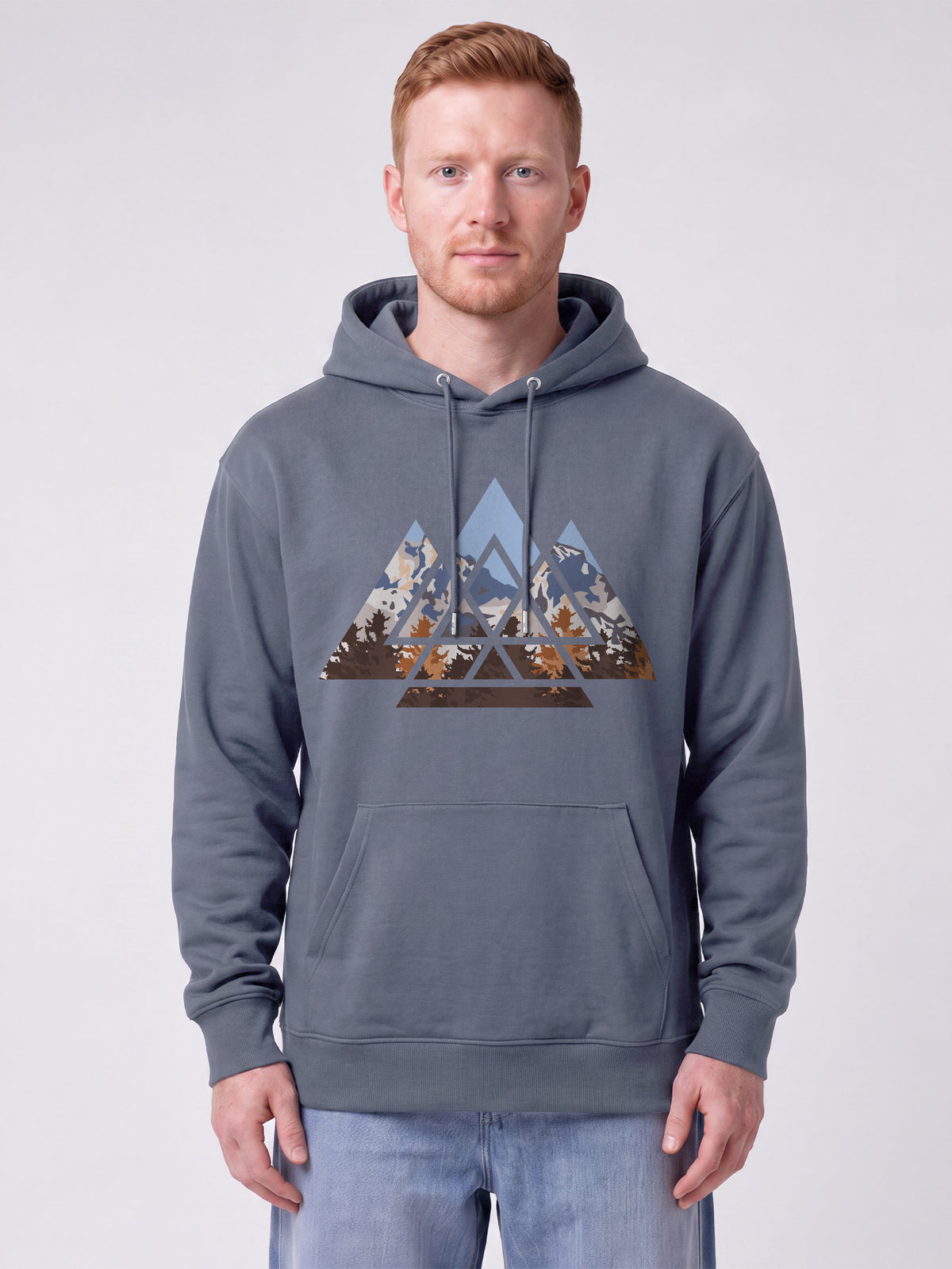 Geometric Landscape | Hoodie Unisex-model_01;C156