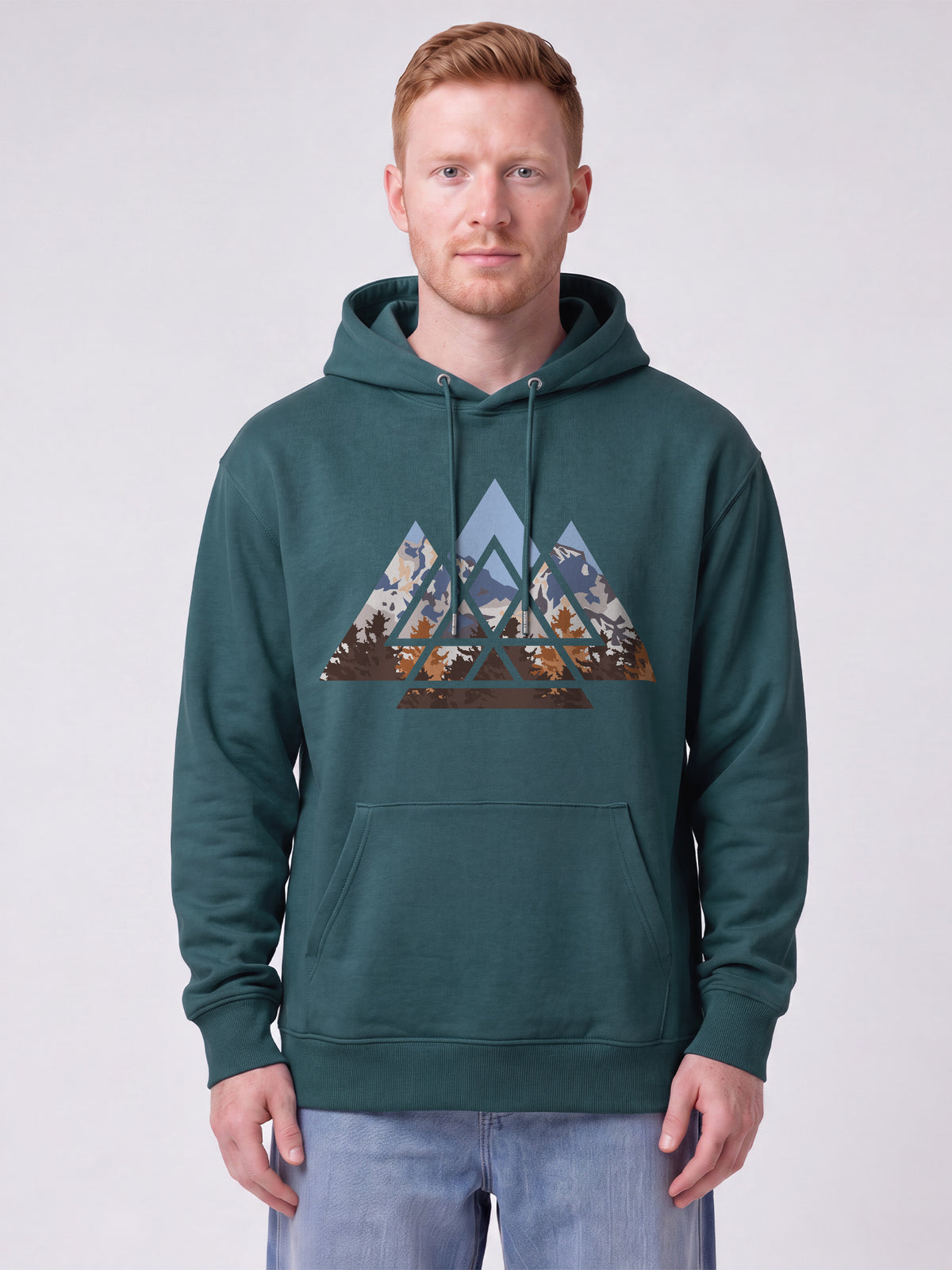 Geometric Landscape | Hoodie Unisex-model_01;C702