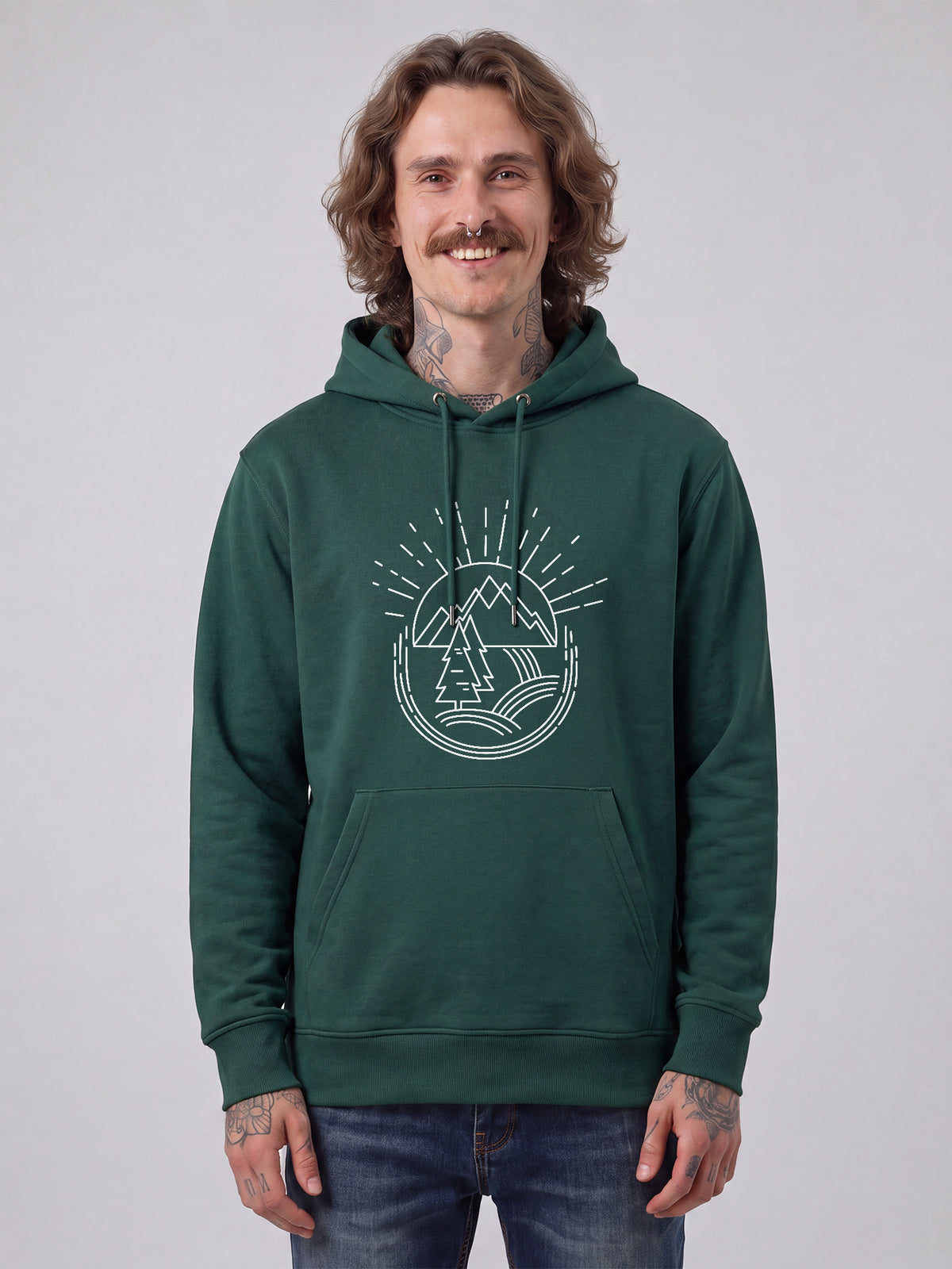 Natur ist schön | Hoodie Unisex-model_01;C036