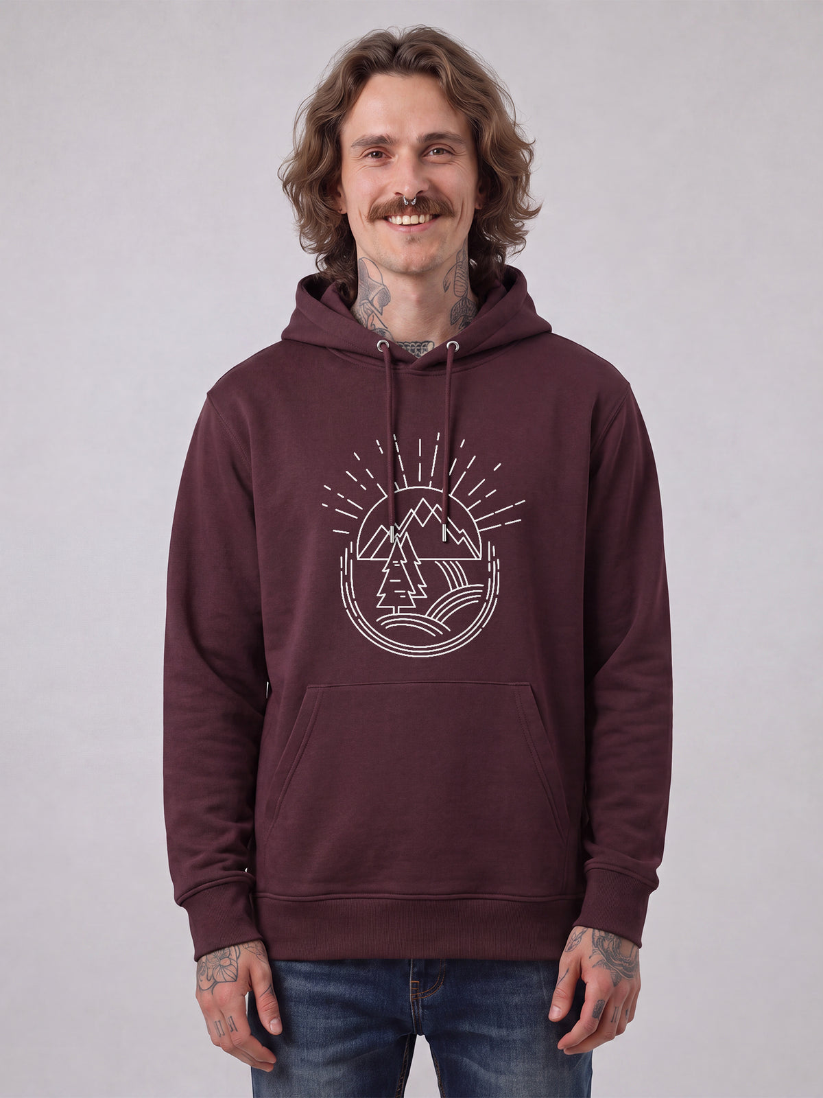 Natur ist schön | Hoodie Unisex-model_01;C116