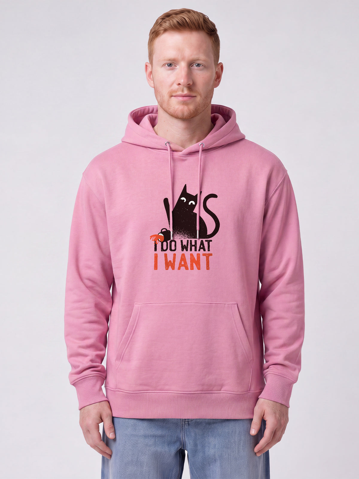 Cat | Hoodie Unisex-model_01;C129
