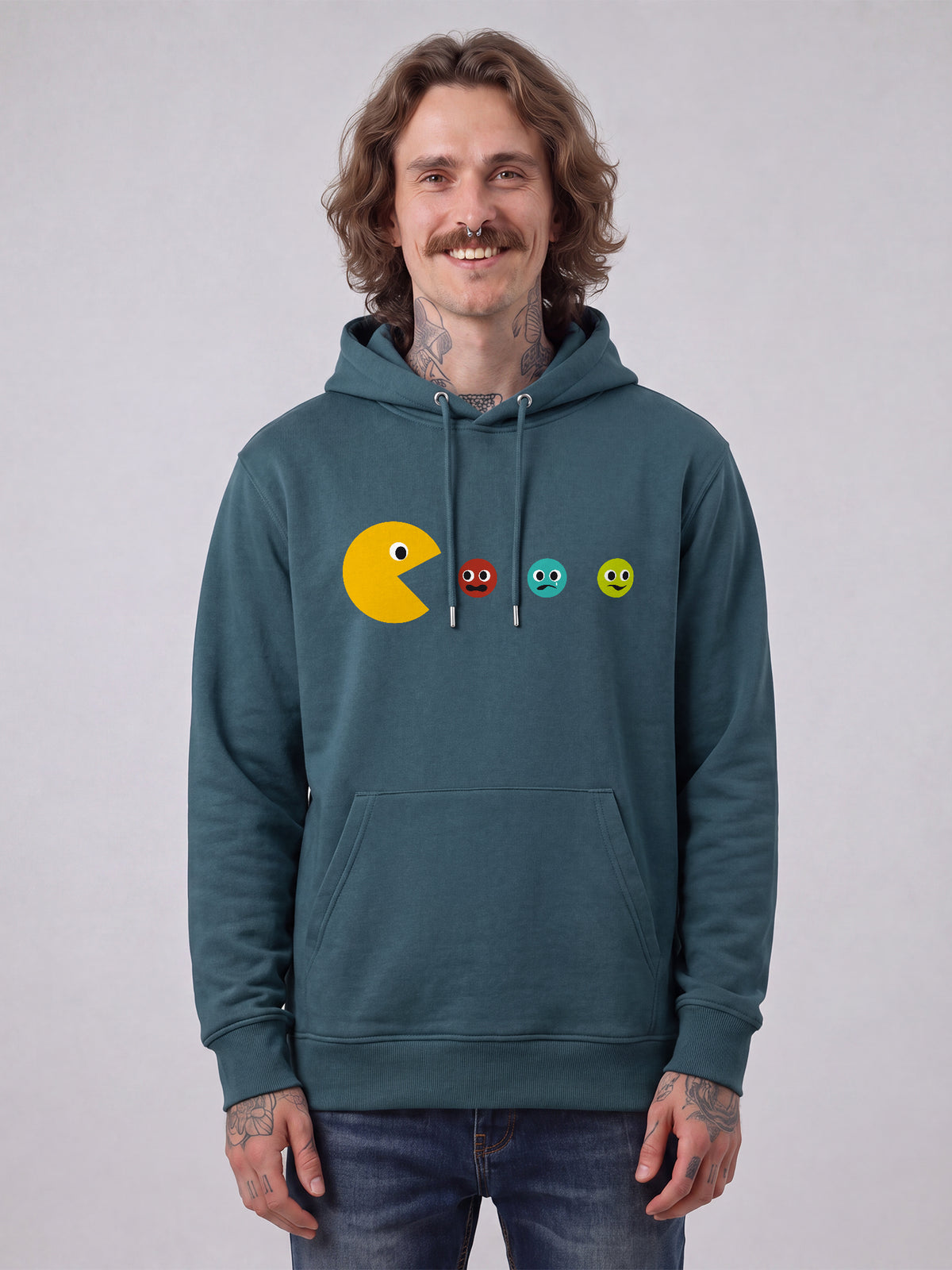 Pacmännchen | Hoodie Unisex-model_01;C702