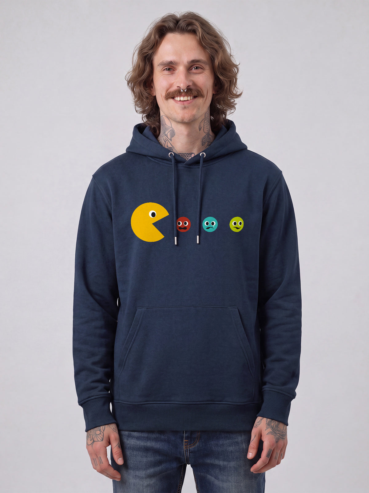 Pacmännchen | Hoodie Unisex-model_01;C727