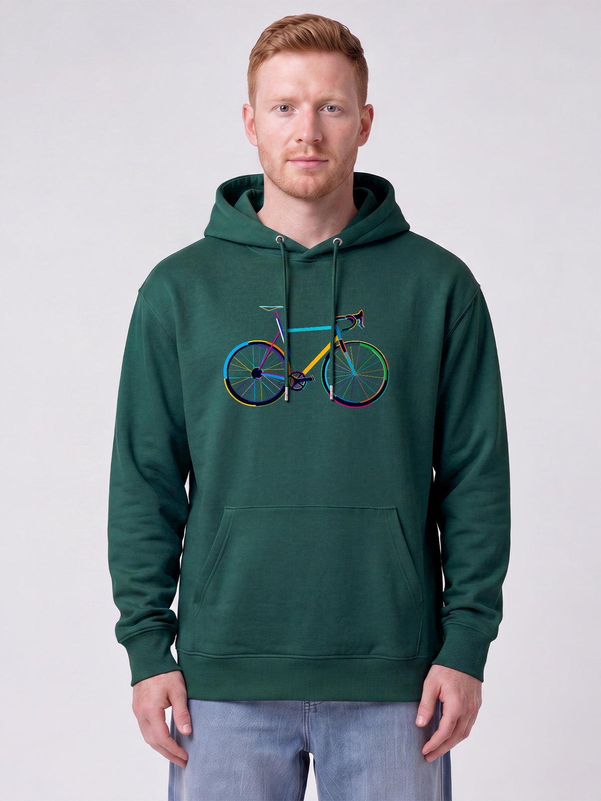 Fahrrad by night | Hoodie Unisex-model_01;C036