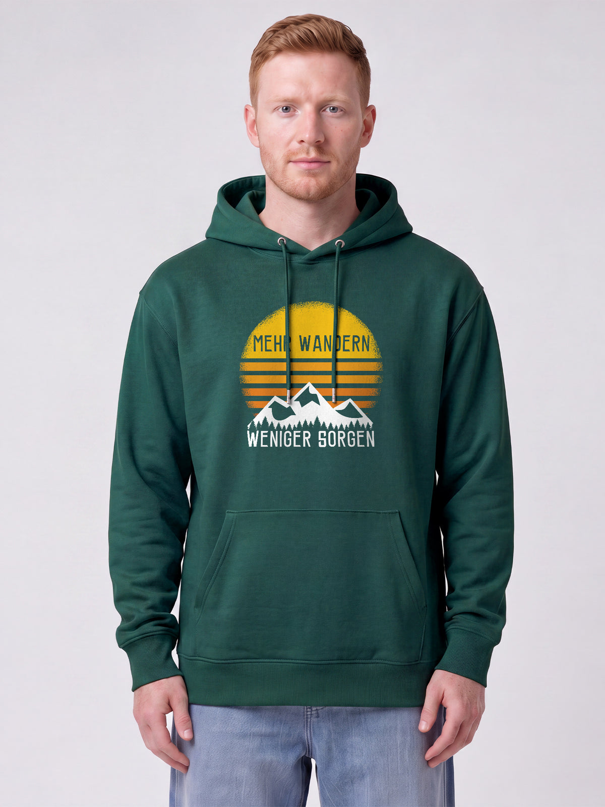 Mehr Wandern | Hoodie Unisex-model_01;C036