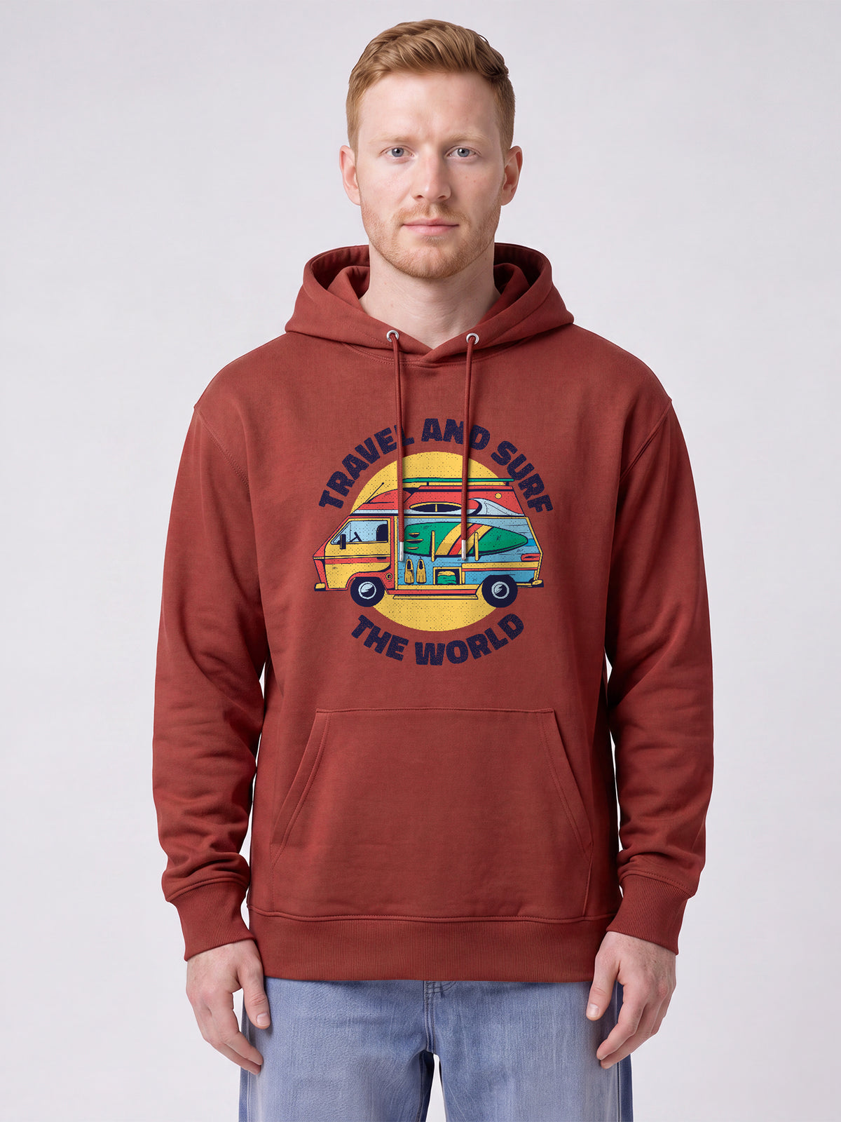 Travel and surf | Hoodie Unisex-model_01;C150