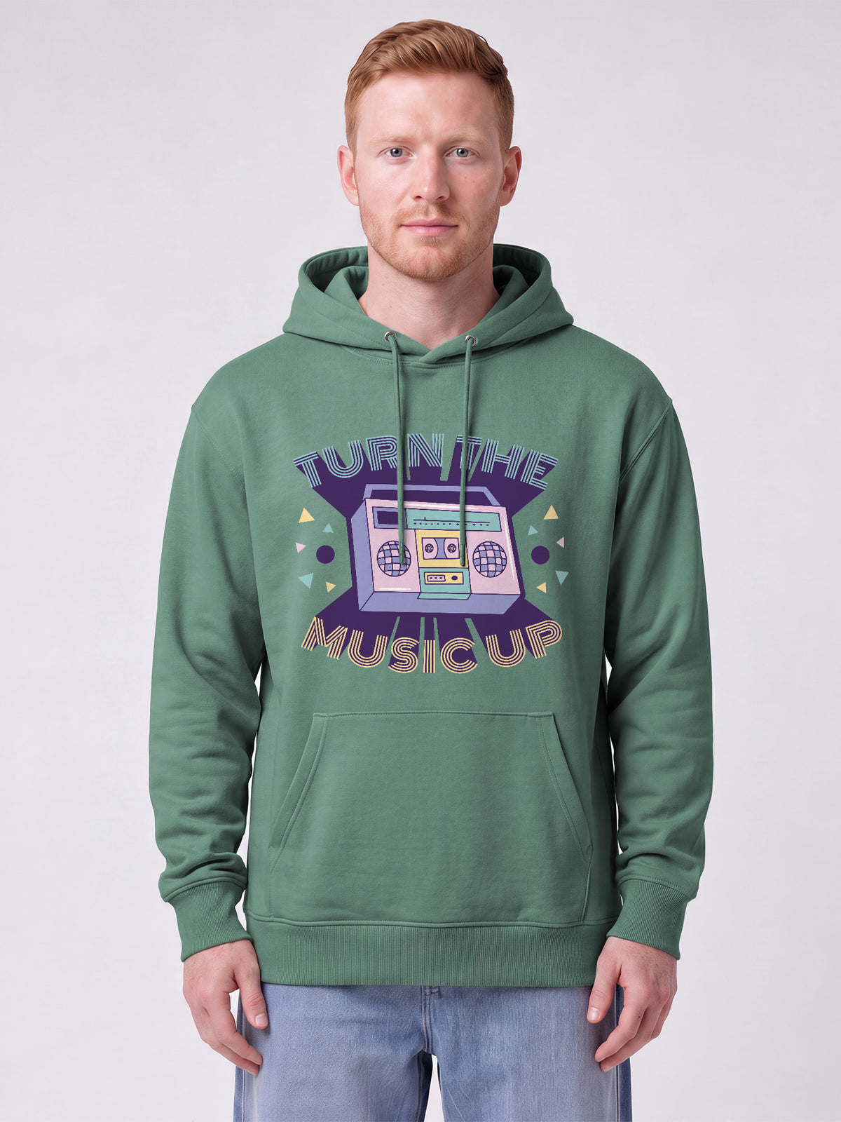 Turn the music up | Hoodie Unisex-model_01;C144