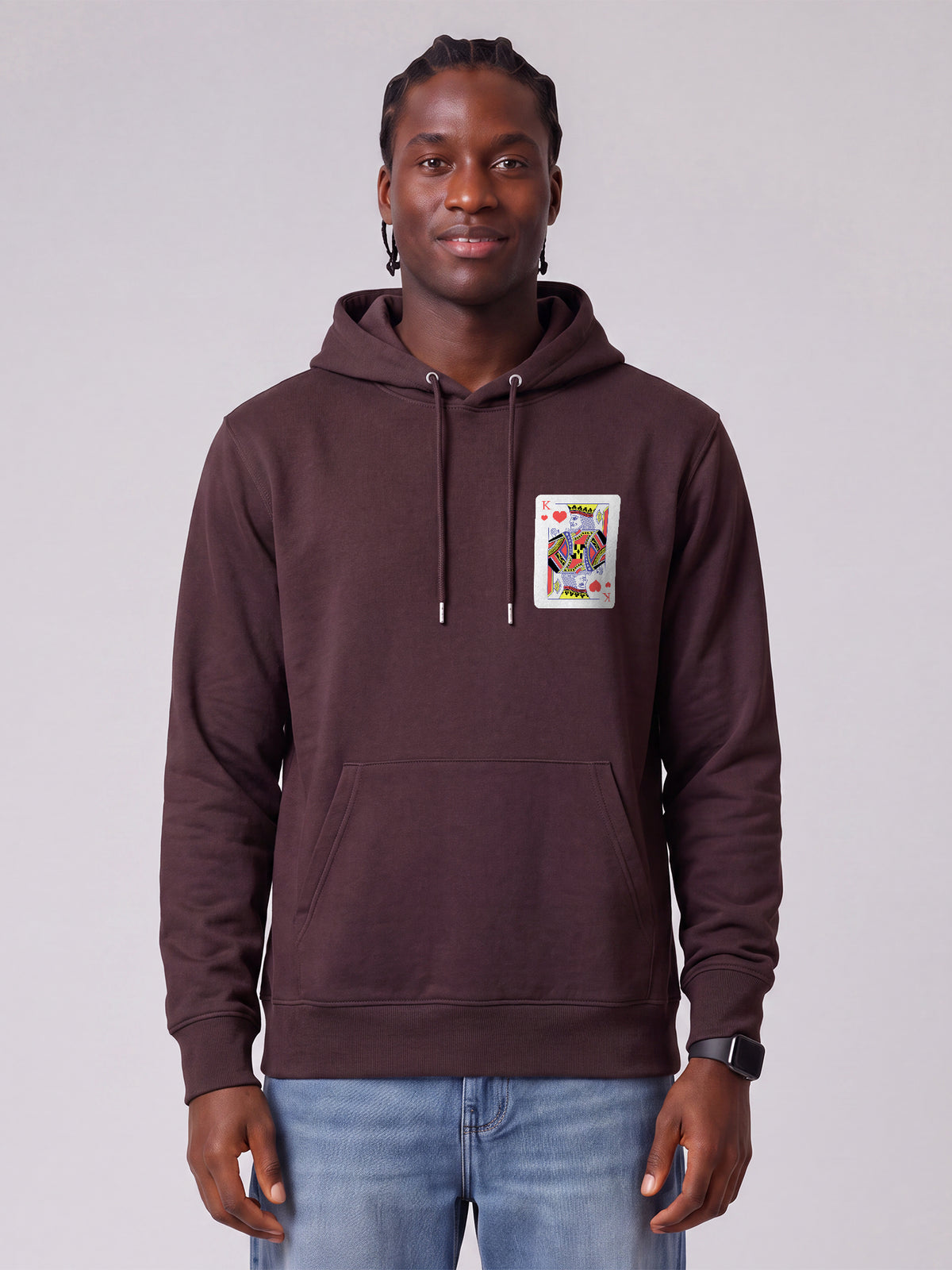 König der Herzen | Hoodie Unisex-model_01;C116