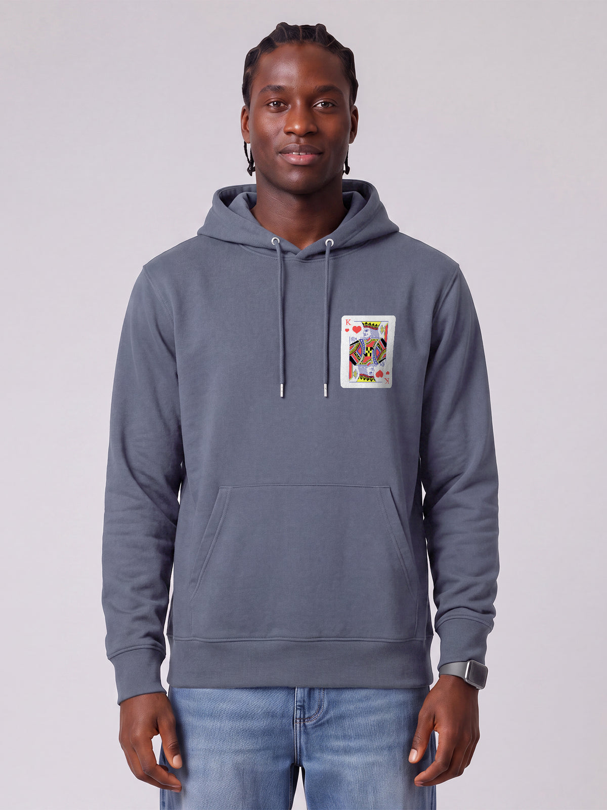 König der Herzen | Hoodie Unisex-model_01;C156