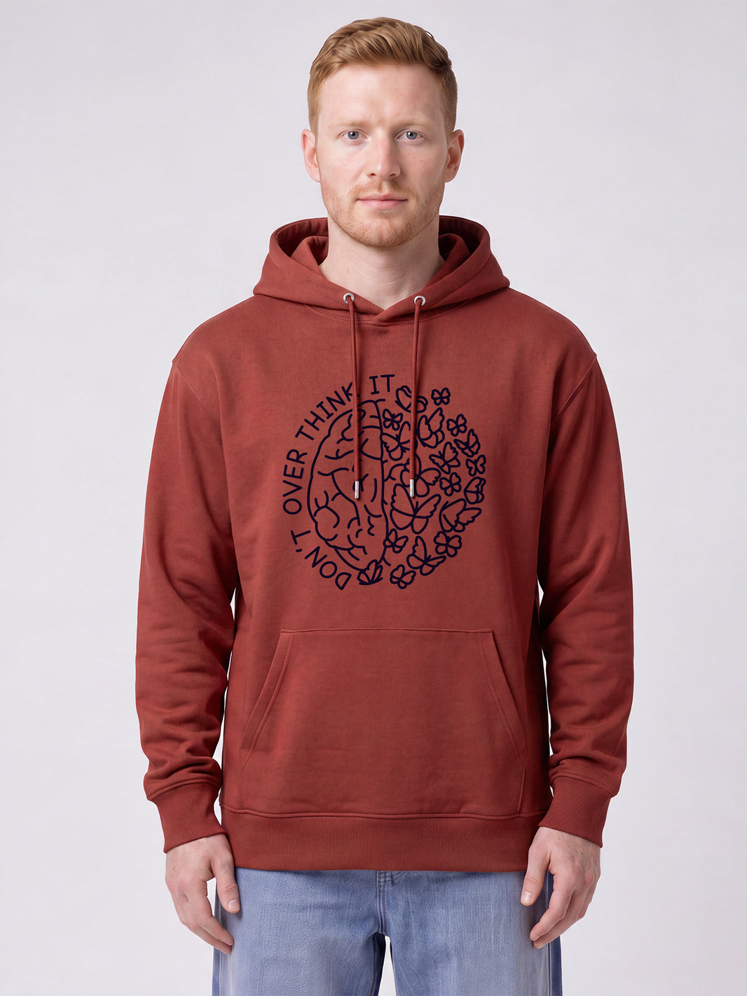 Don't overthink it | Hoodie Unisex-model_01;C150