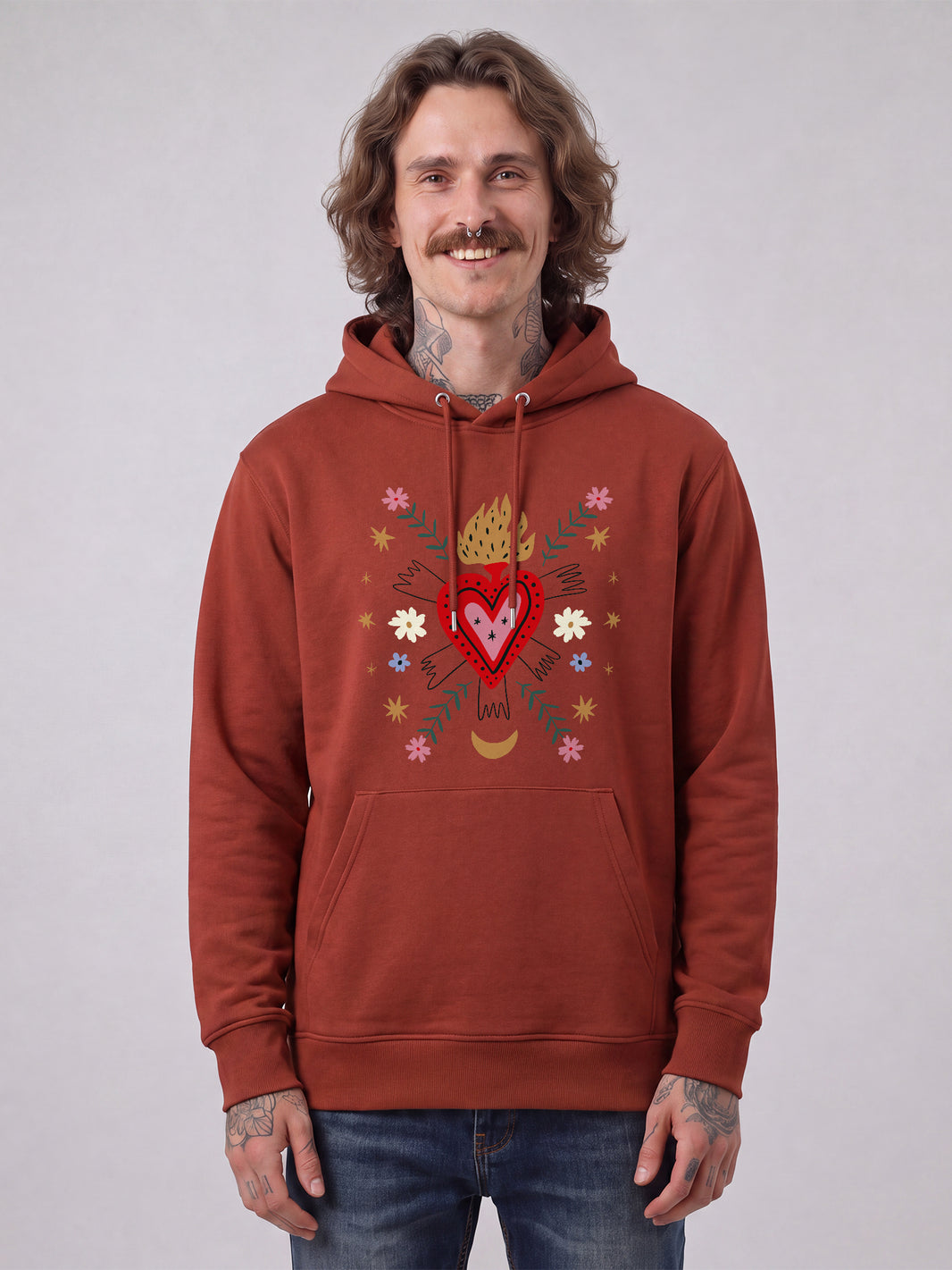 Love and flex | Hoodie Unisex-model_01;C150