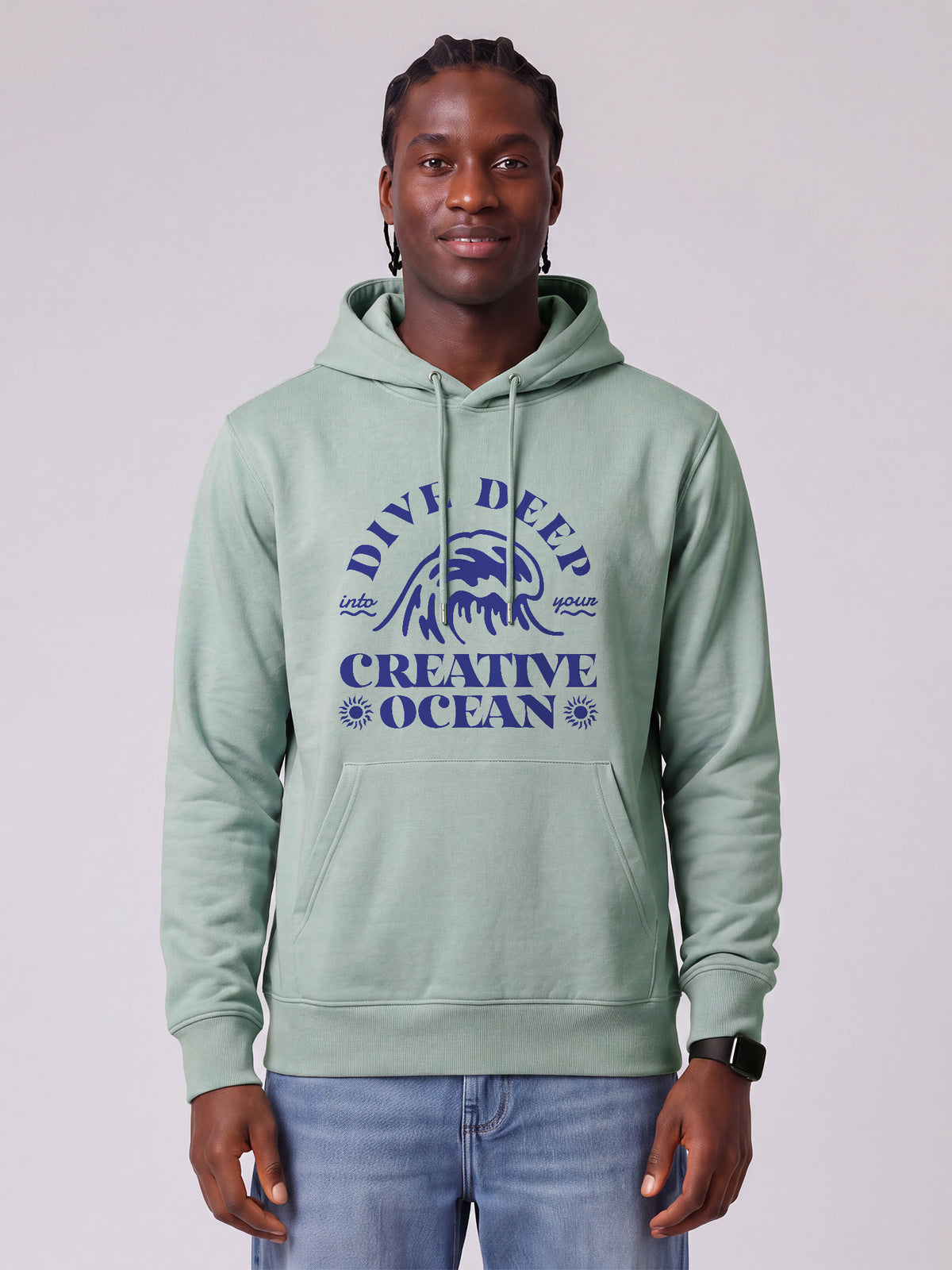 Creative Ocean | Hoodie Unisex-model_01;C089