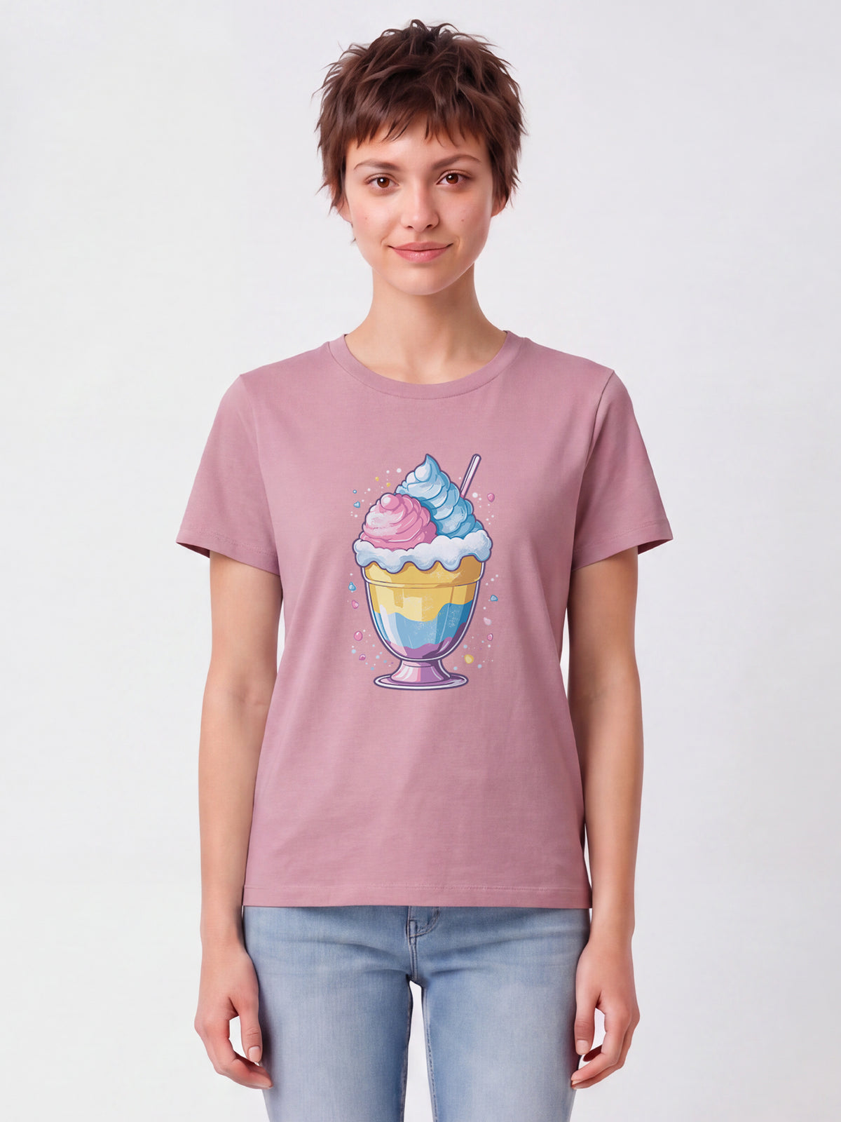 Eisbecher | T-Shirt Frauen-model_01;C355