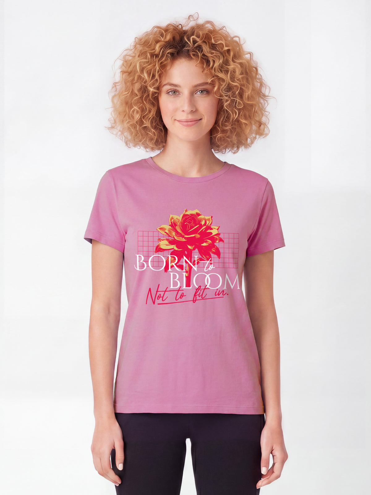Born to bloom | T-Shirt Frauen-model_01;C129
