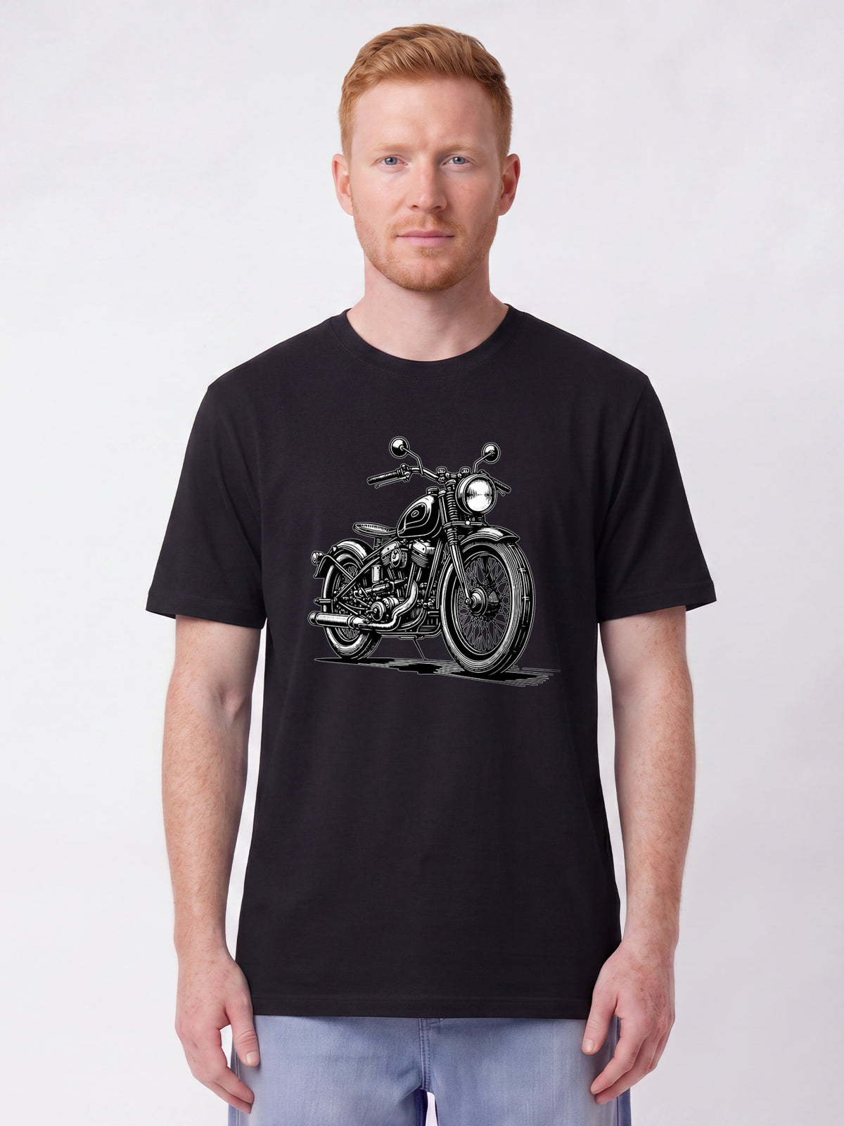 Classic Motorrad | T-Shirt Unisex-model_01;C002