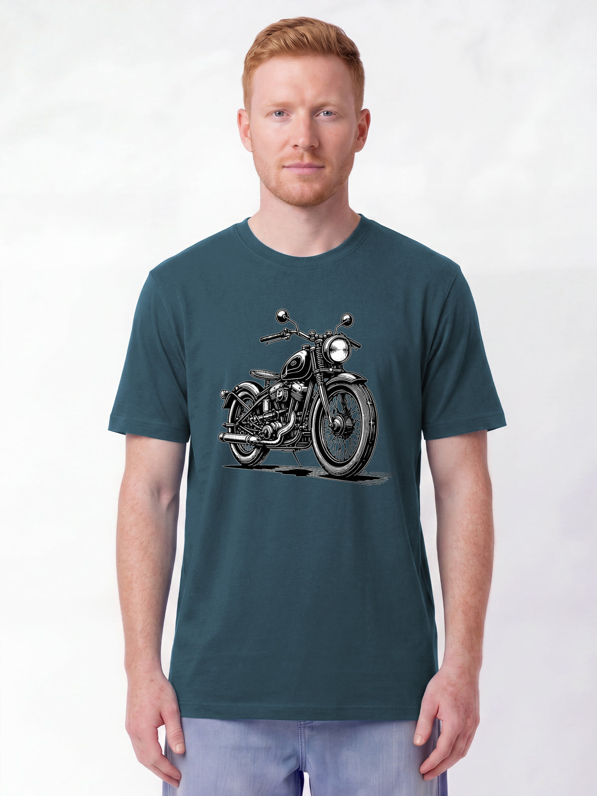 Classic Motorrad | T-Shirt Unisex-model_01;C702