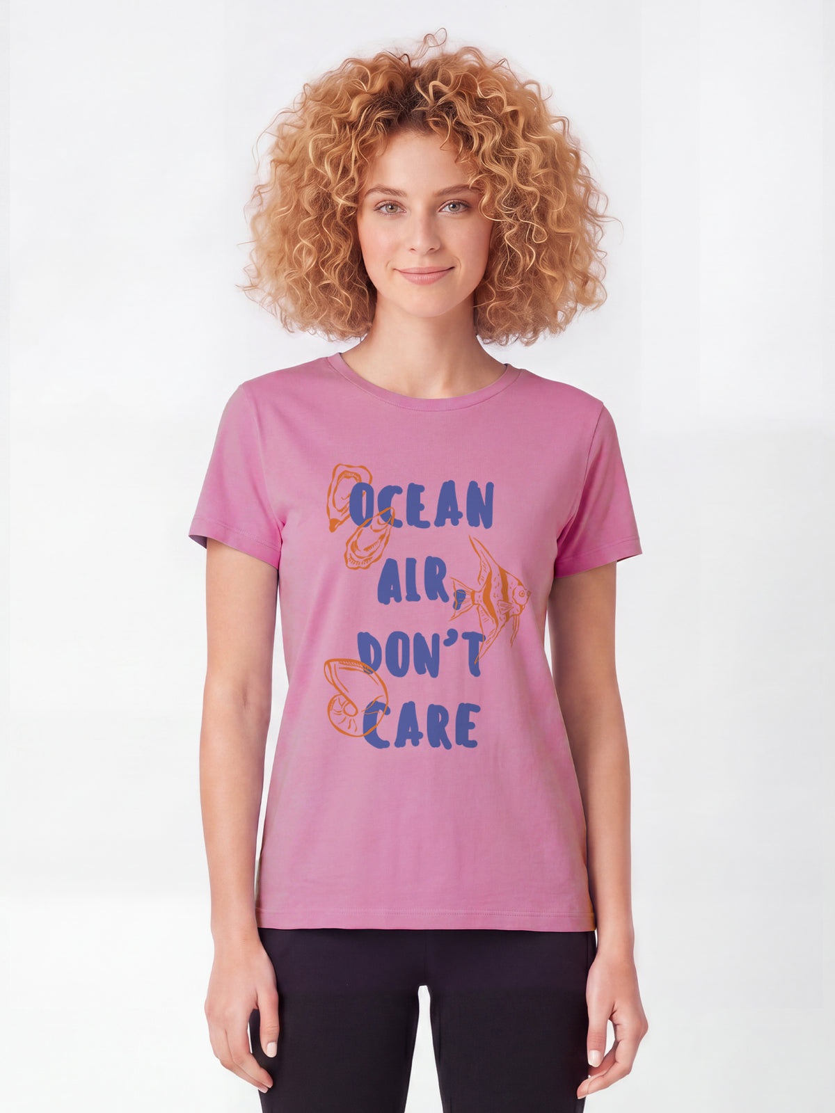 Ocean air dont care | T-Shirt Frauen-model_01;C129