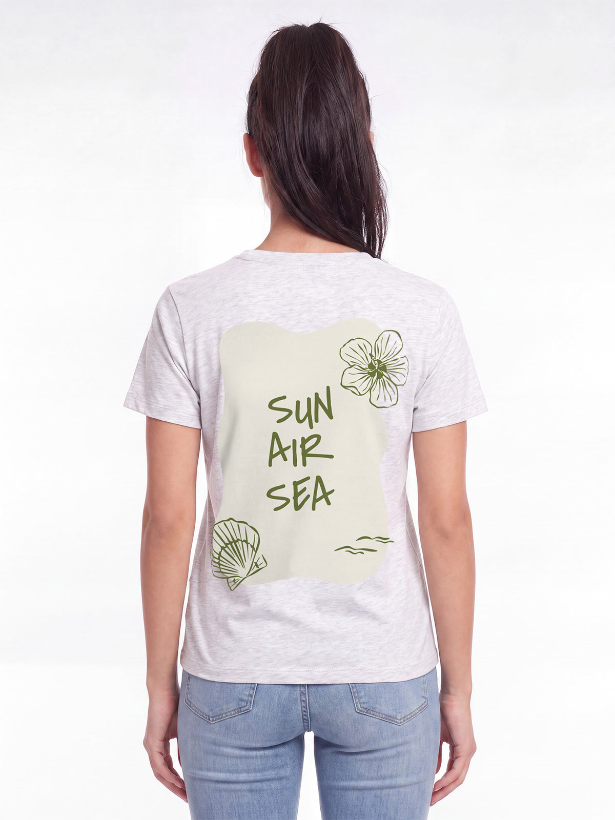 Sun Air Sea | T-Shirt Frauen-model_01_back;C146