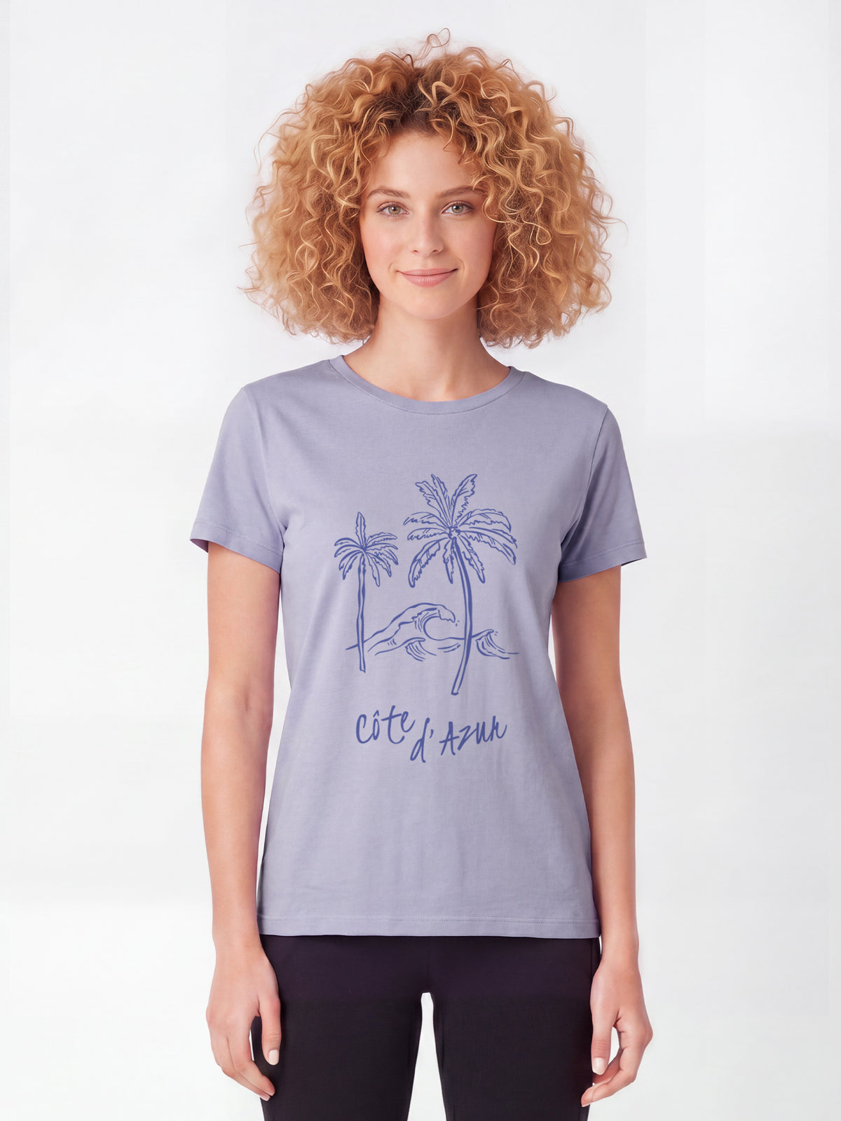 Cote d Azur | T-Shirt Frauen-model_01;C063