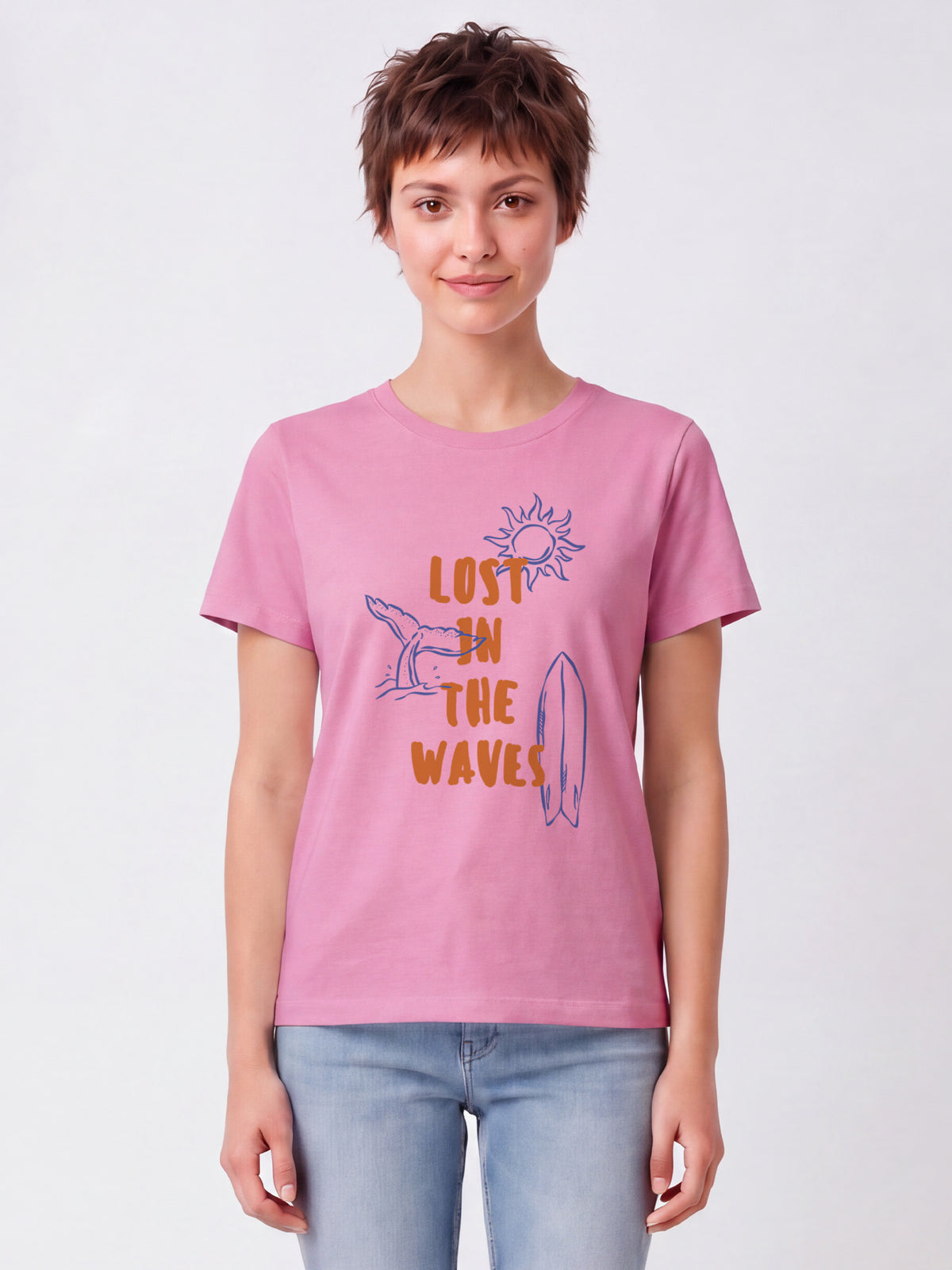 Lost in the waves | T-Shirt Frauen-model_01;C129