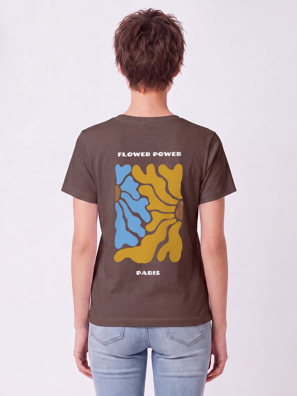 Paris Flora | T-Shirt Frauen-model_01_back;C135