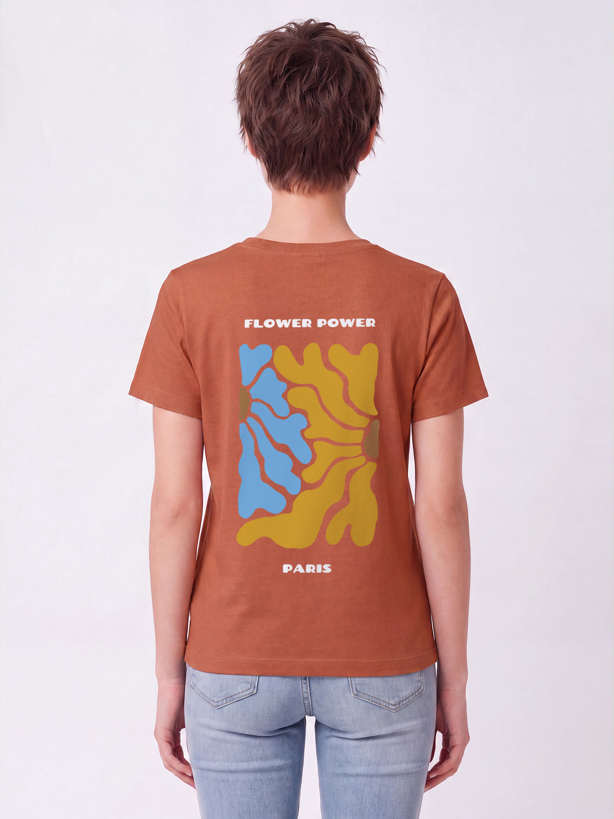 Paris Flora | T-Shirt Frauen-model_01_back;C730