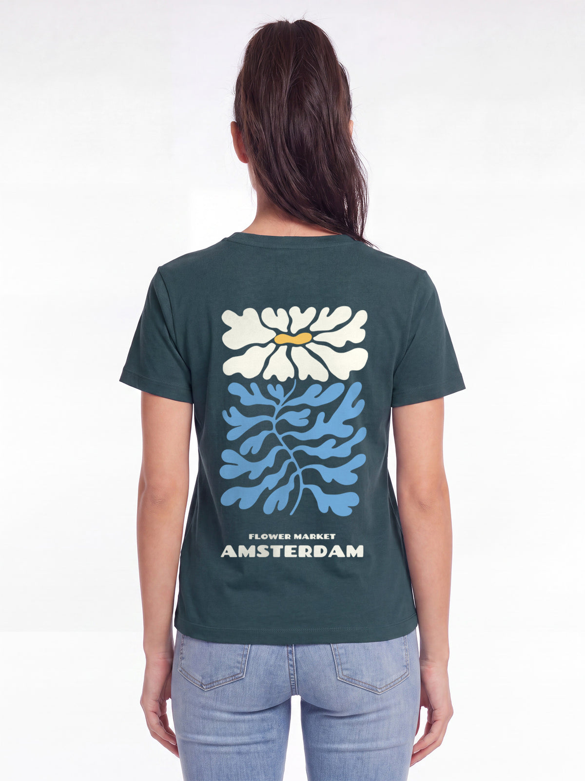 Amsterdam Flora | T-Shirt Frauen-model_01_back;C702