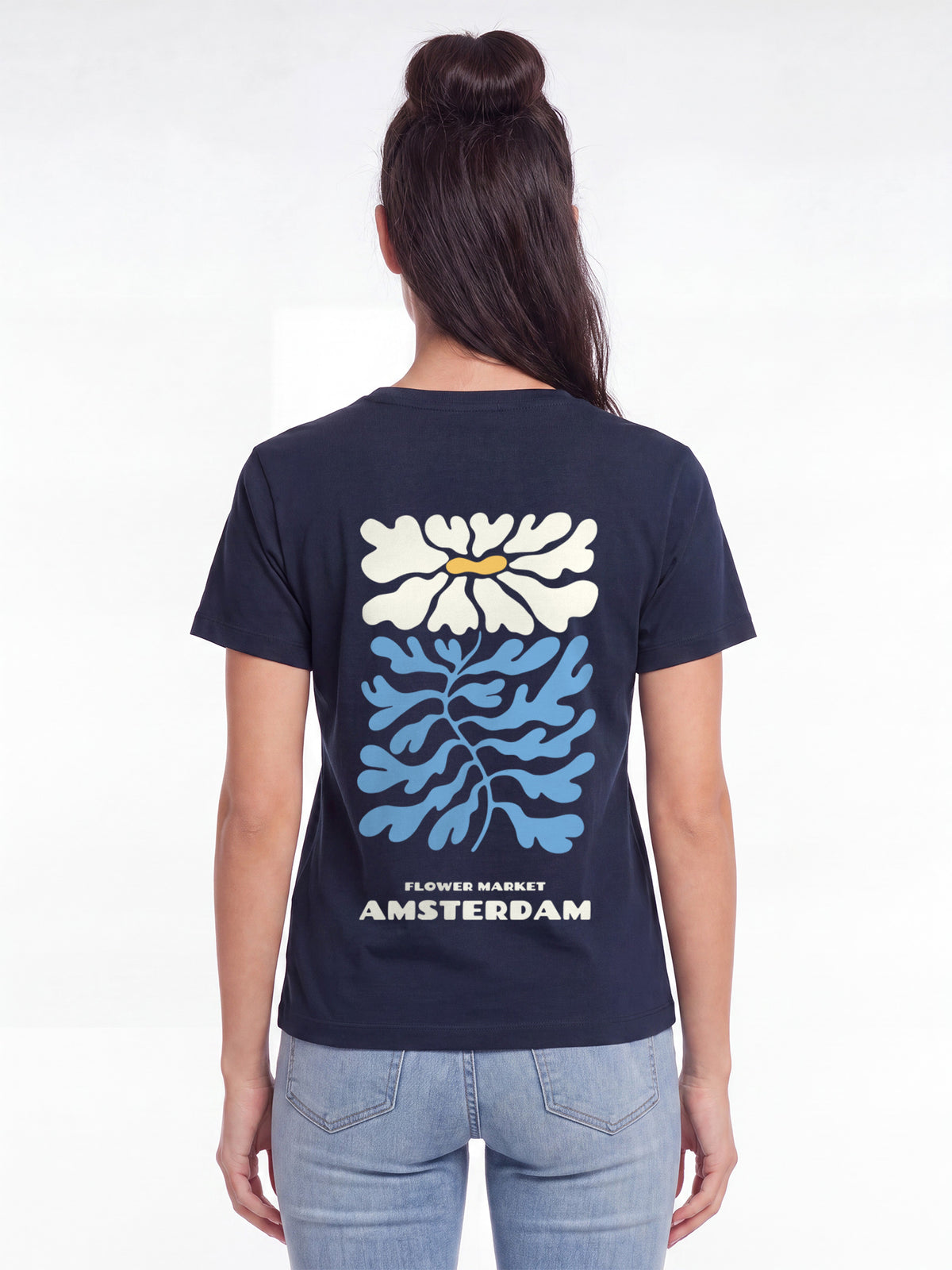 Amsterdam Flora | T-Shirt Frauen-model_01_back;C727