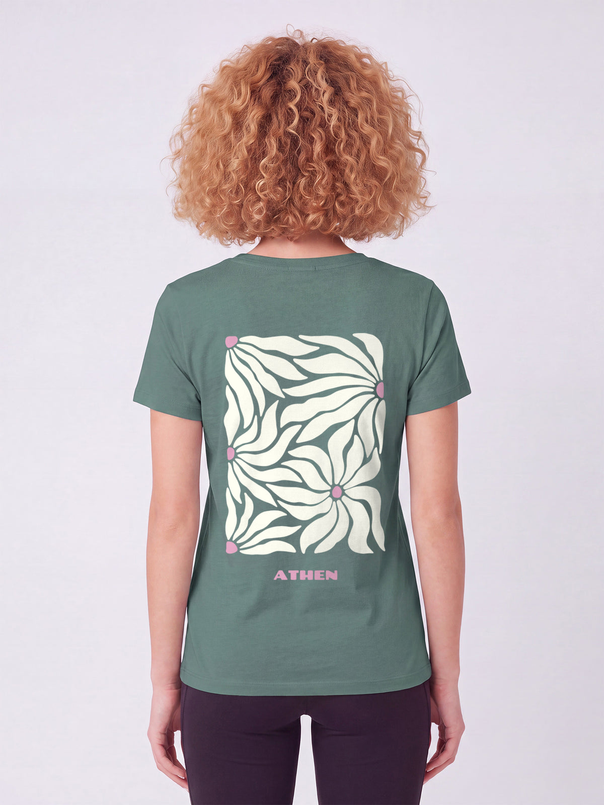 Athen Flora | T-Shirt Frauen-model_01_back;C144