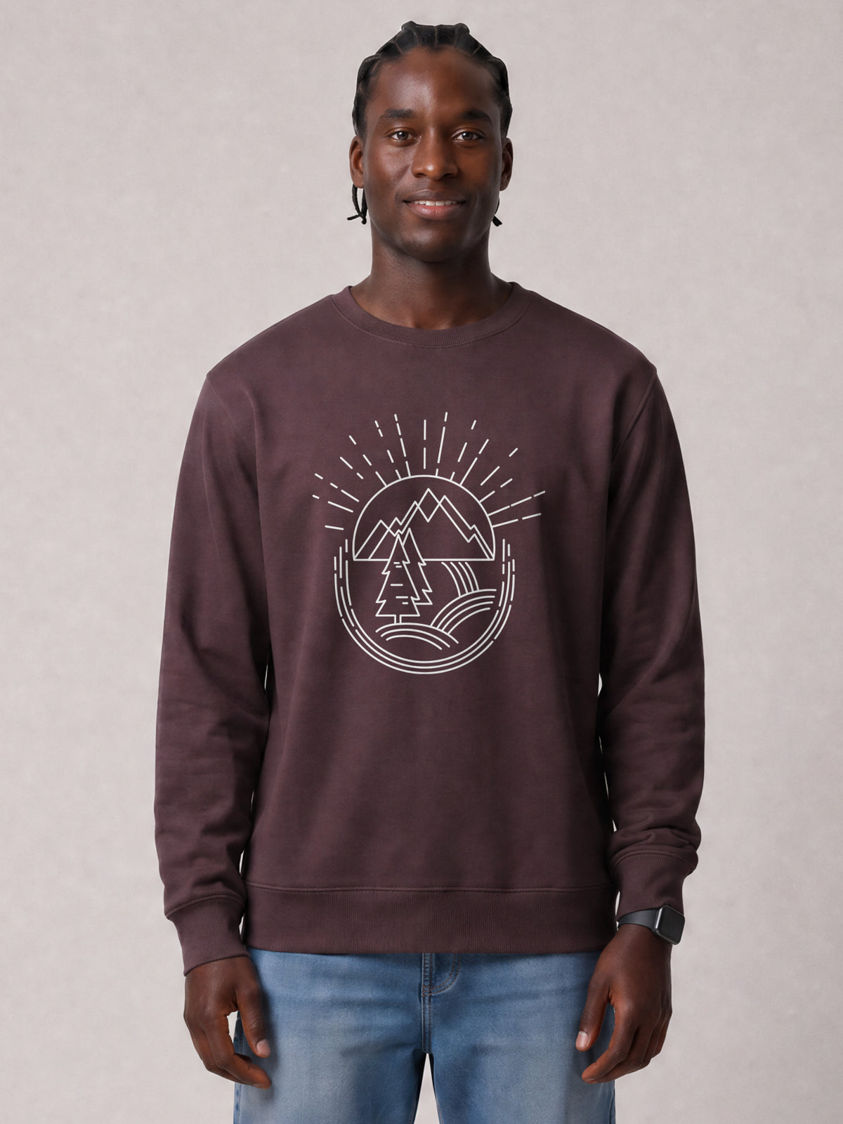 Natur ist schön | Sweatshirt Unisex-model_01;C116