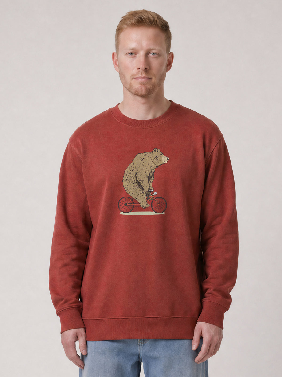 Fahrradbär | Sweatshirt Unisex-model_01;C150