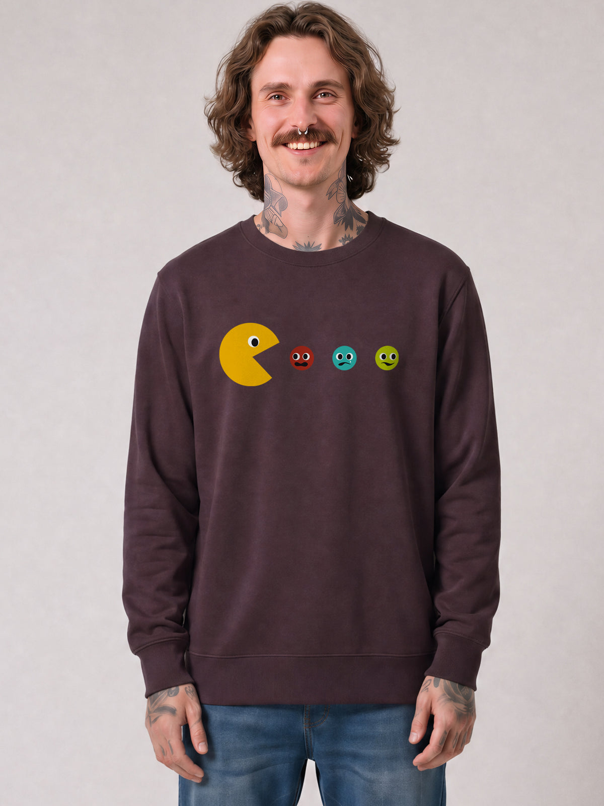 Pacmännchen | Sweatshirt Unisex-model_01;C116