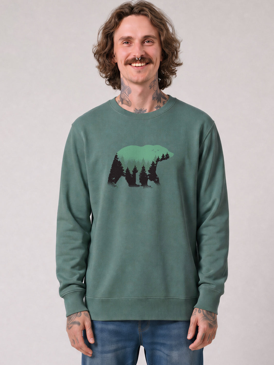 Waldbär | Sweatshirt Unisex-model_01;C144