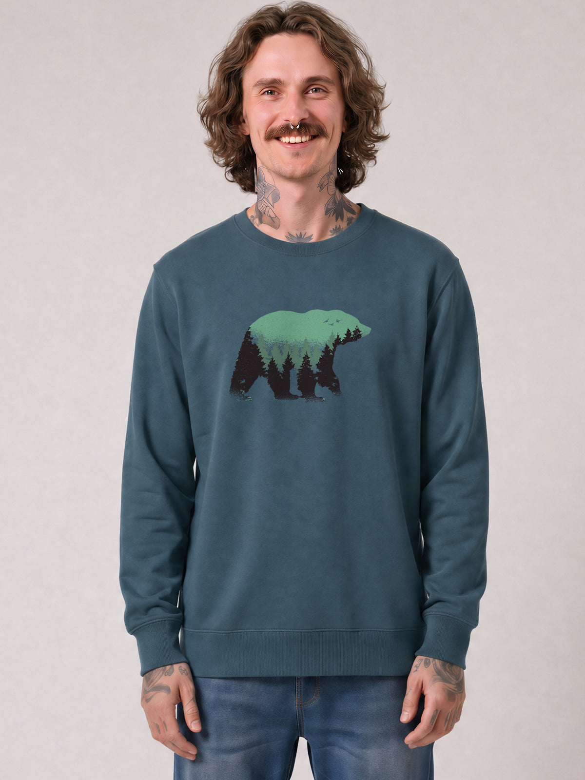 Waldbär | Sweatshirt Unisex-model_01;C702