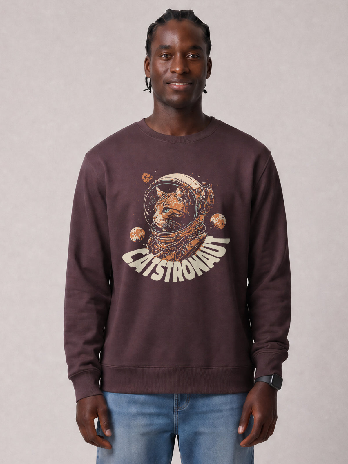 Catstronaut | Sweatshirt Unisex-model_01;C116