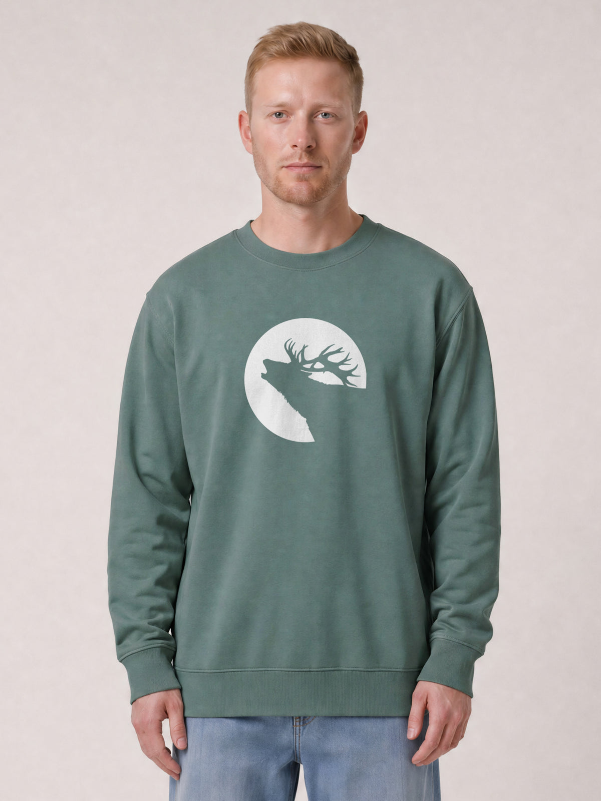 Röhrender Hirsch | Sweatshirt Unisex-model_01;C144