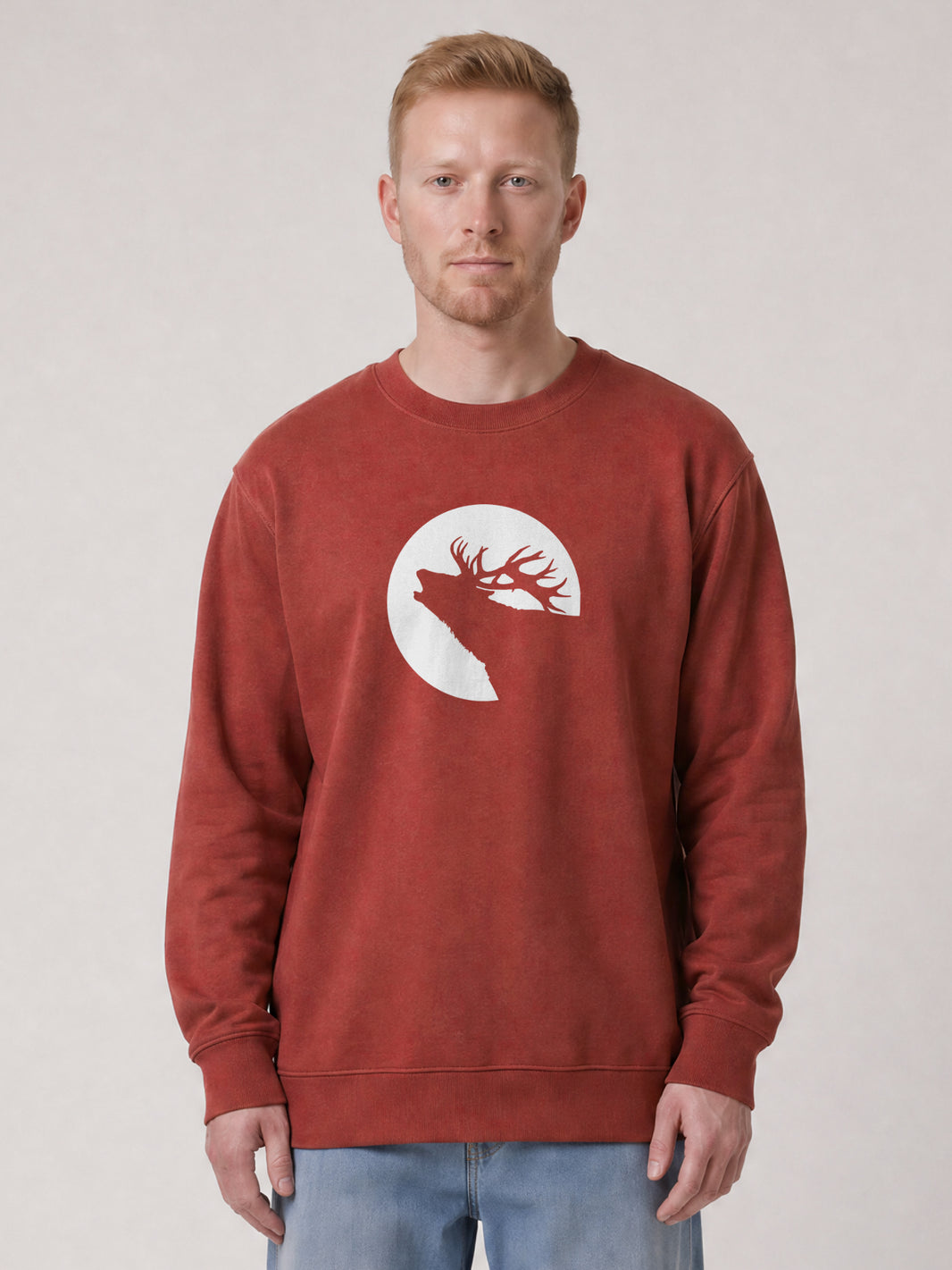 Röhrender Hirsch | Sweatshirt Unisex-model_01;C150