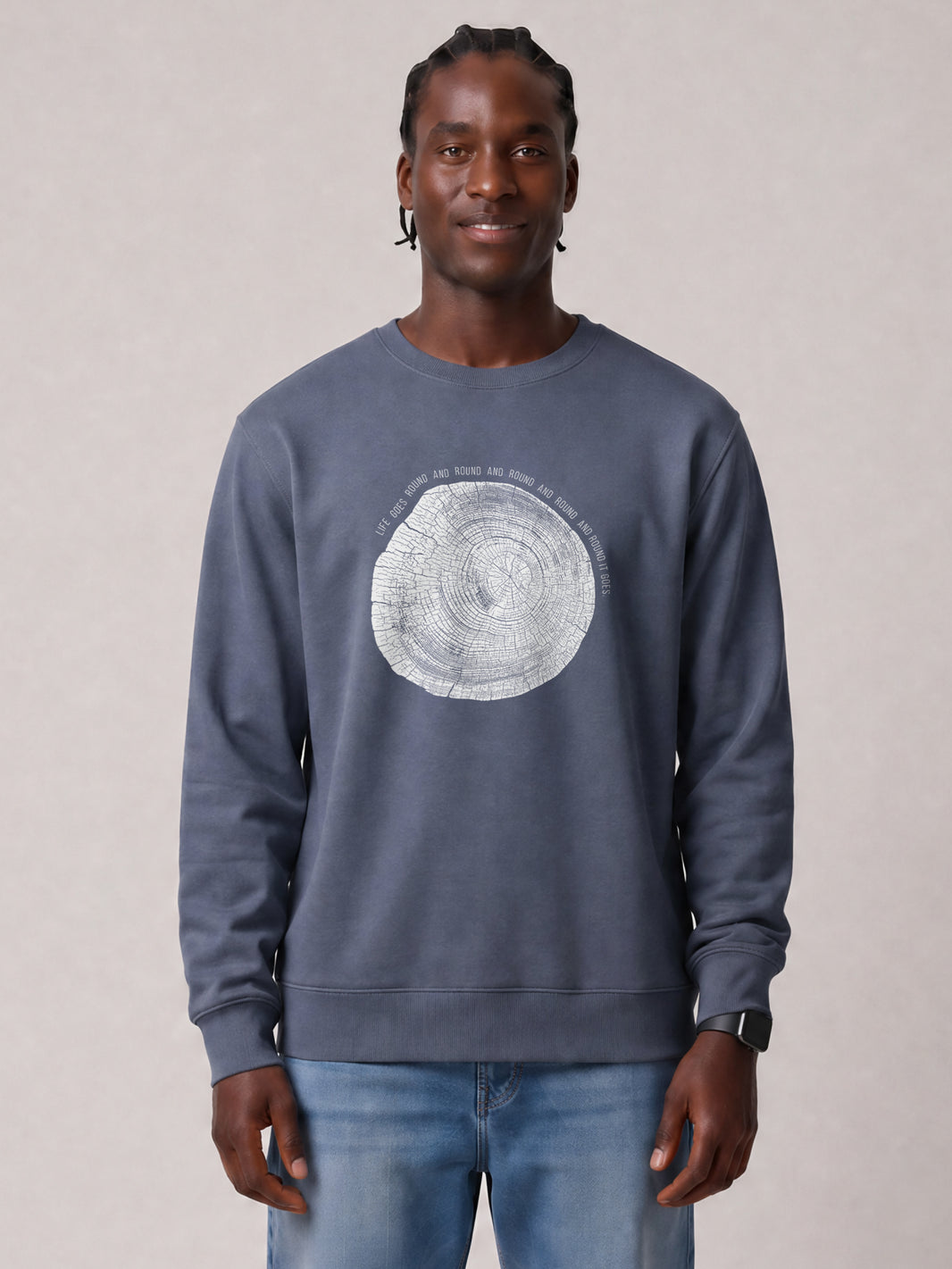 Baumscheibe | Sweatshirt Unisex-model_01;C156