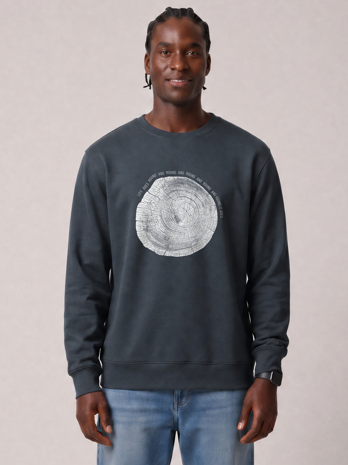Baumscheibe | Sweatshirt Unisex-model_01;C715