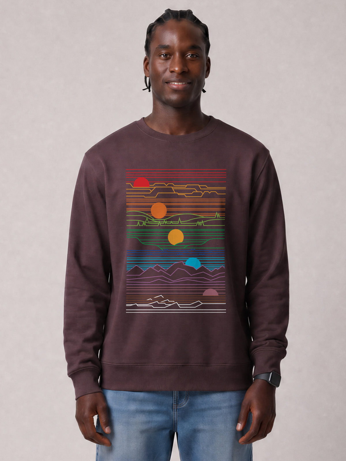 Sun And Moon | Sweatshirt Unisex-model_01;C116