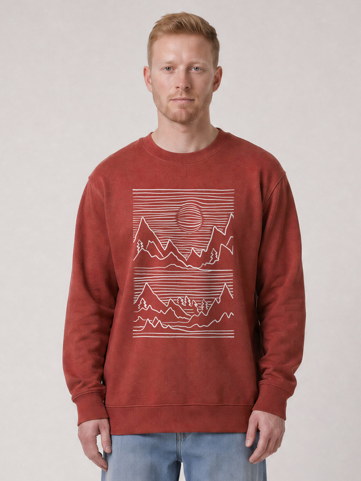 Mountains | Sweatshirt Unisex-model_01;C150