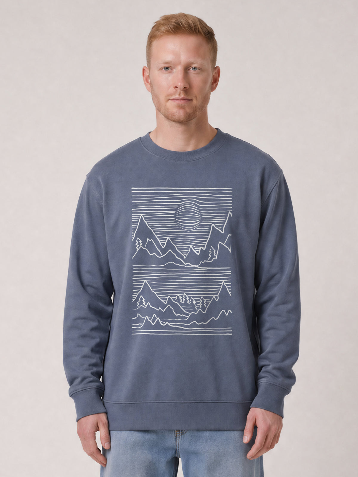 Mountains | Sweatshirt Unisex-model_01;C156