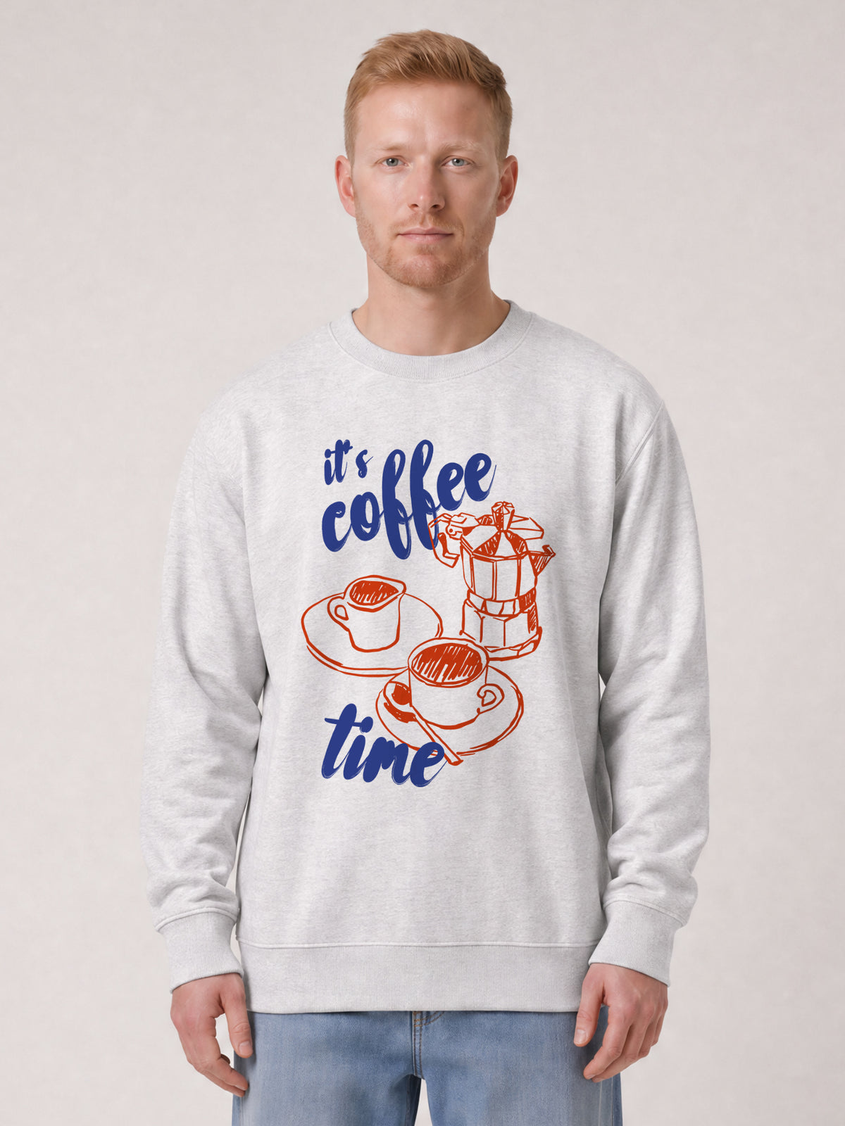 Its coffee time | Sweatshirt Unisex-model_01;C146