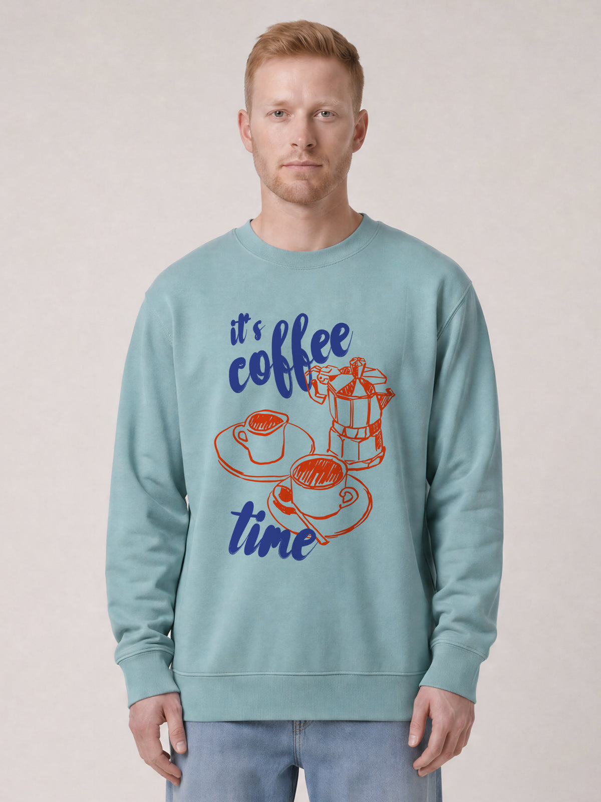 Its coffee time | Sweatshirt Unisex-model_01;C173